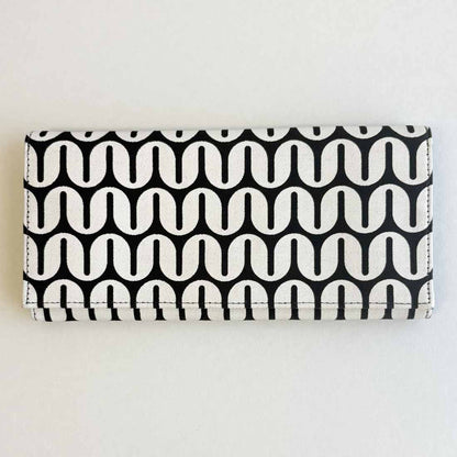 Canvas Wallet - Geometric - Fair Trade Long Wallet - Malia Designs