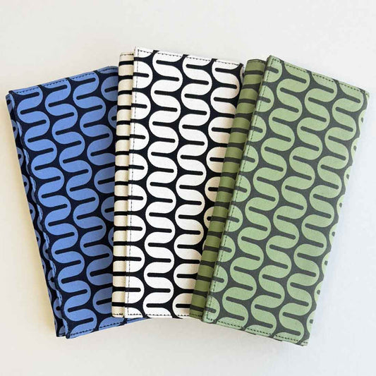 Canvas Wallet - Geometric - Fair Trade Long Wallet - Malia Designs