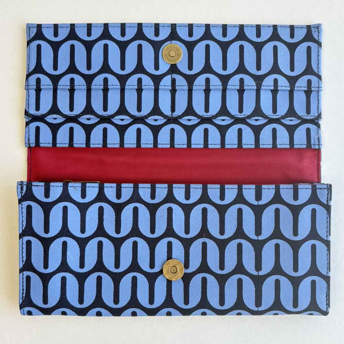 Canvas Wallet - Geometric - Fair Trade Long Wallet - Malia Designs