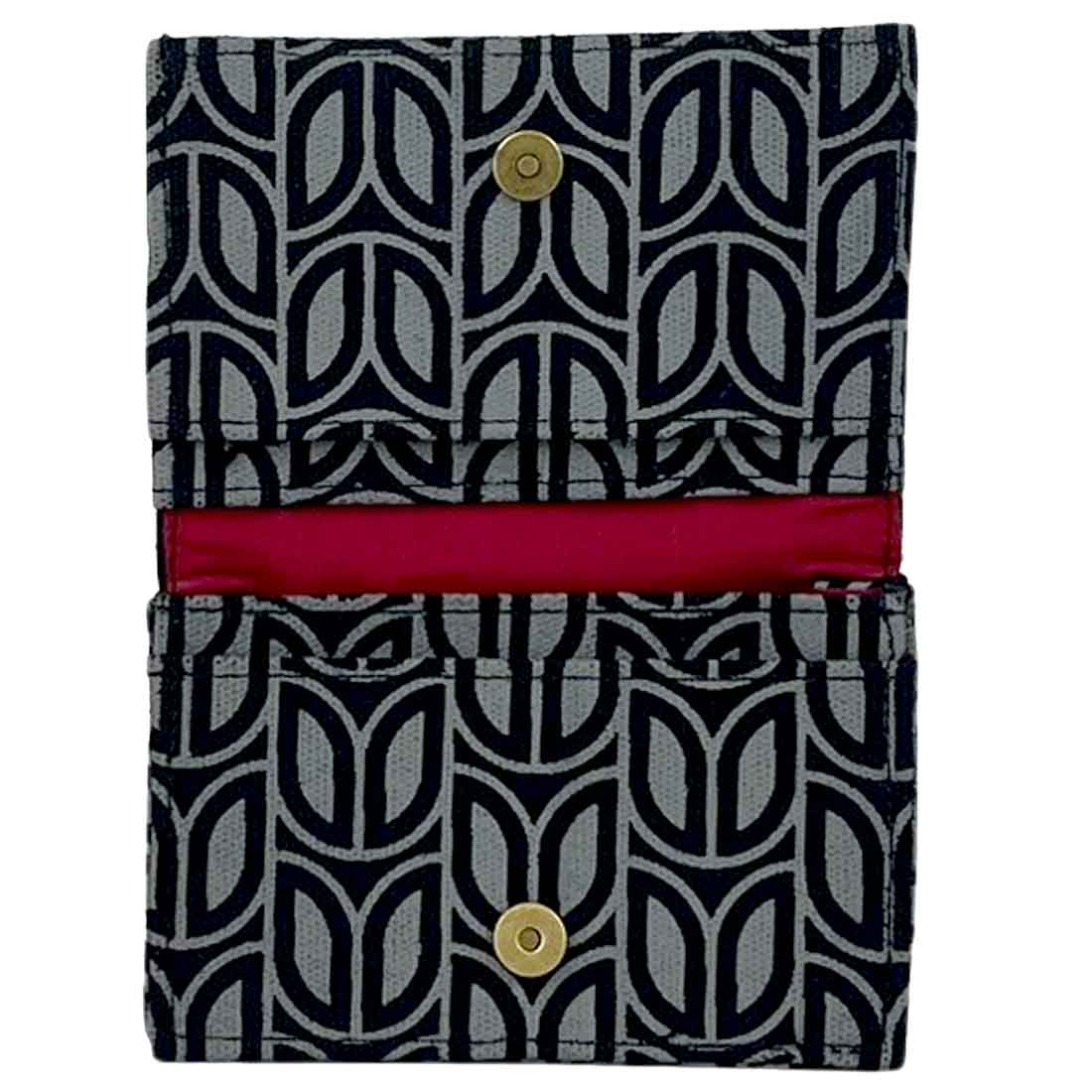 Card Holder - Geometric Petal Print - Malia Designs