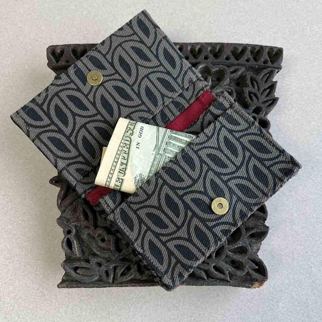 Card Holder - Geometric Petal Print - Malia Designs