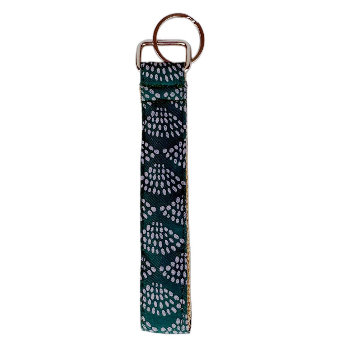 Cotton Canvas Key Fob Wristlet - Spring Dots - Malia Designs