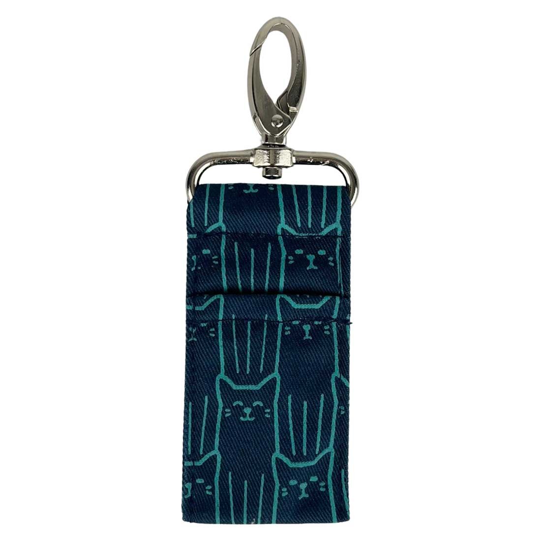 Cotton Canvas Lip Balm Bag - Cat Prints - Malia Designs