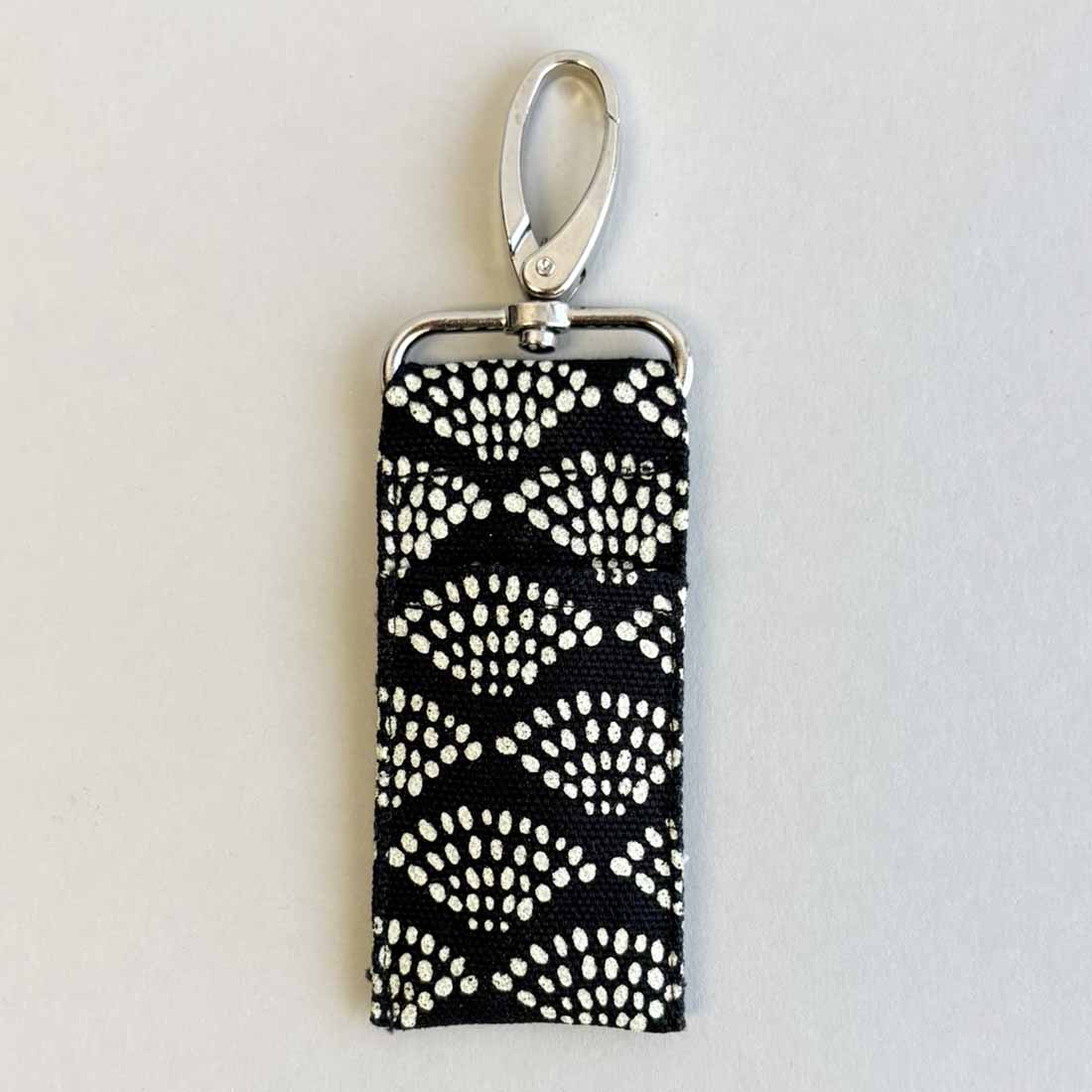 Cotton Canvas Lip Balm Bag - Dots Print - Malia Designs