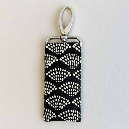 Cotton Canvas Lip Balm Bag - Dots Print - Malia Designs