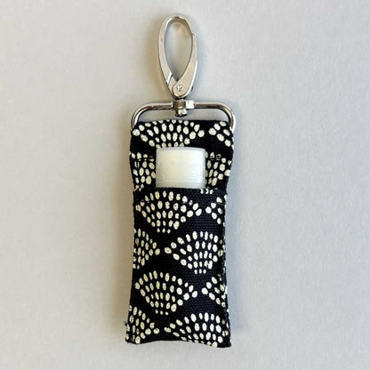 Cotton Canvas Lip Balm Bag - Dots Print - Malia Designs