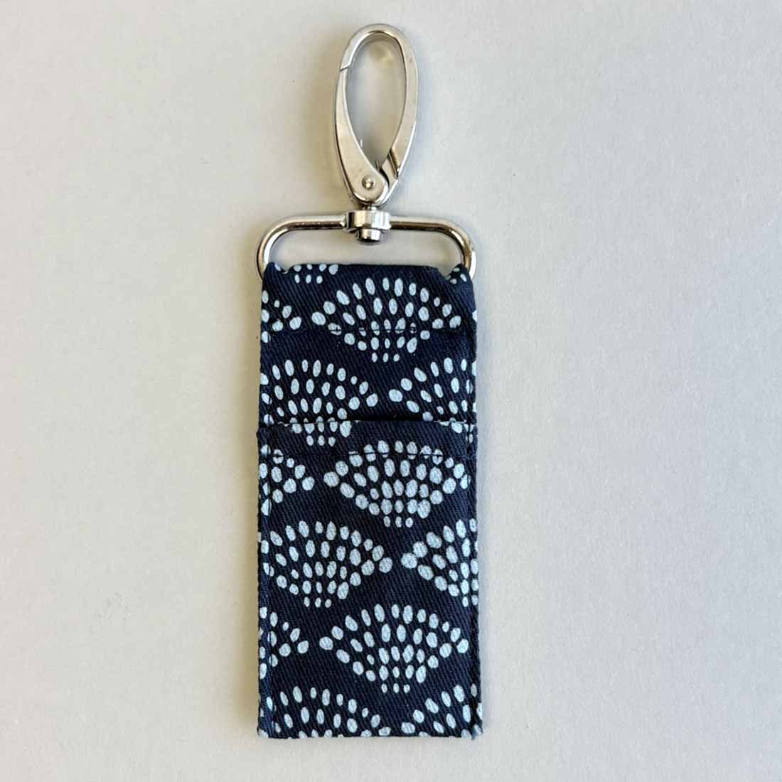 Cotton Canvas Lip Balm Bag - Dots Print - Malia Designs