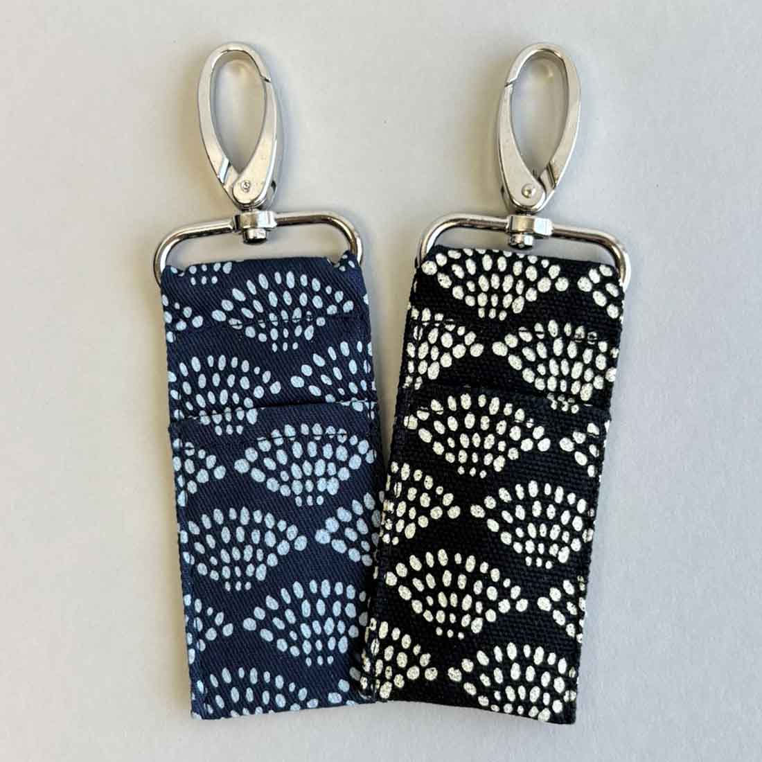 Cotton Canvas Lip Balm Bag - Dots Print - Malia Designs