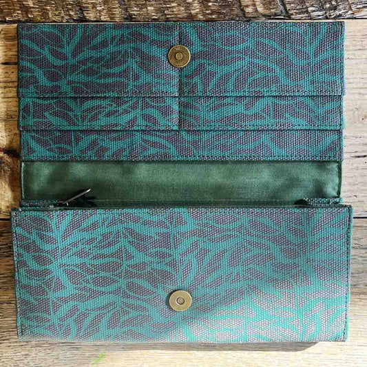 Cotton Canvas Long Wallet - Botanical Prints - Malia Designs