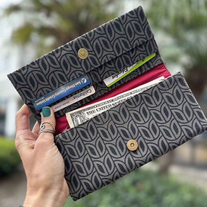 Cotton Canvas Wallet - Fall Prints - Malia Designs