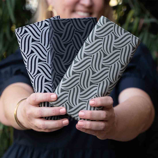 Cotton Canvas Wallet - Geometric Prints - Malia Designs