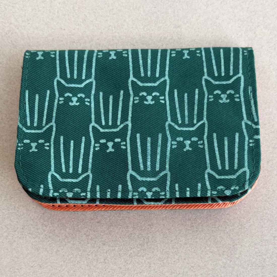 Cotton Card Holder - Cat Prints - Malia Designs