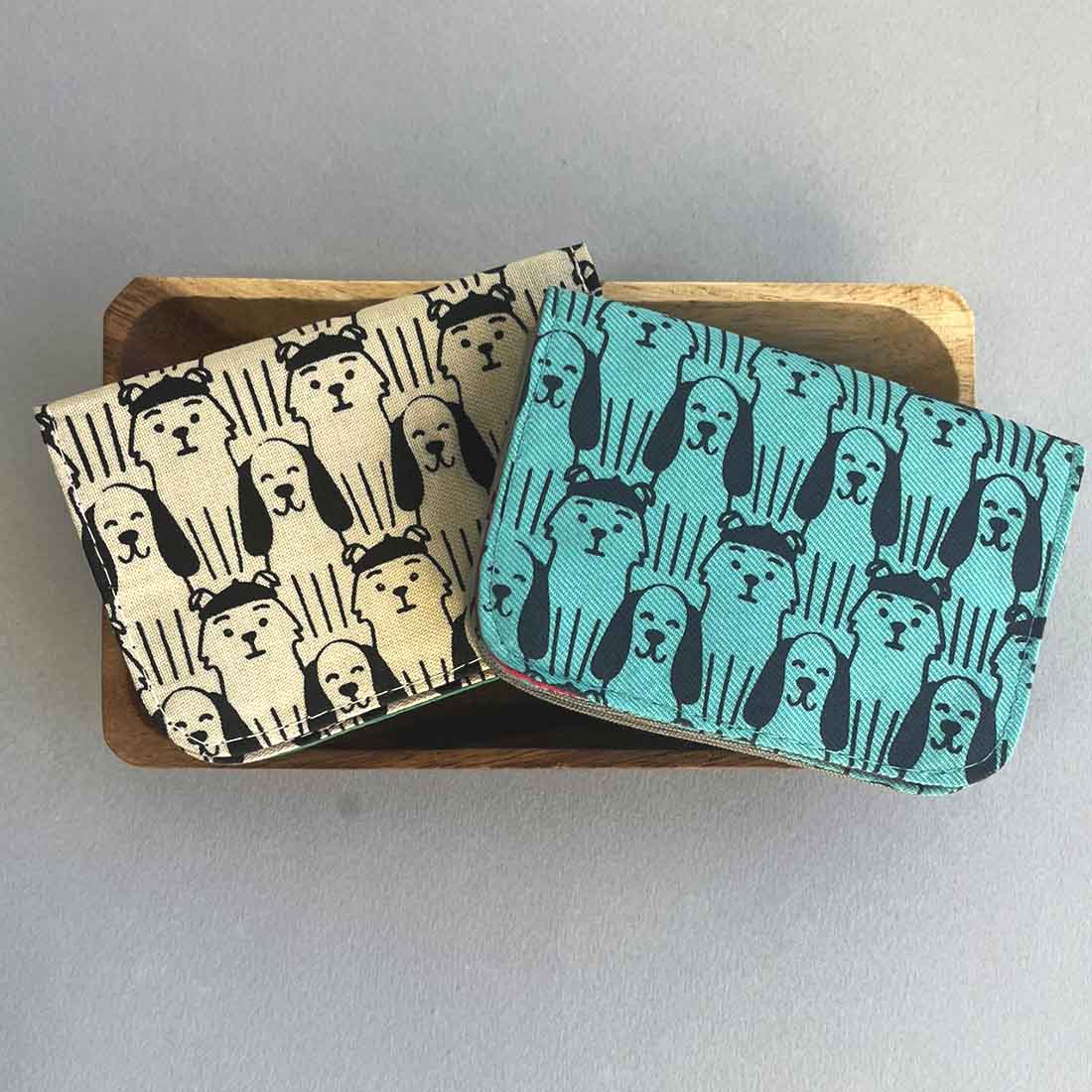 Cotton Card Holder - Dog Prints - Malia Designs