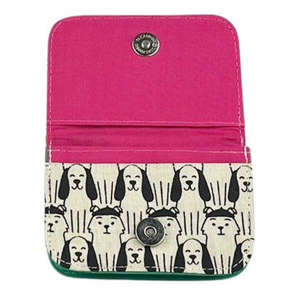 Cotton Card Holder - Dog Prints - Malia Designs