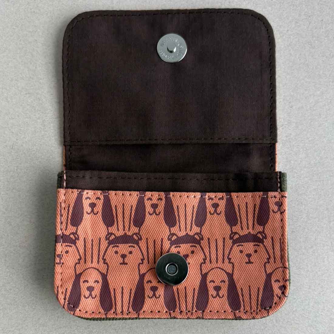 Cotton Card Holder - Dog Prints - Malia Designs
