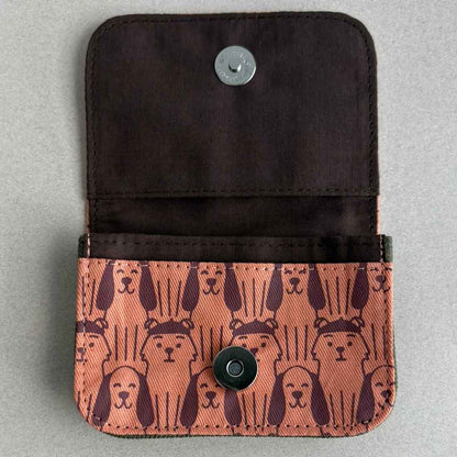 Cotton Card Holder - Dog Prints - Malia Designs