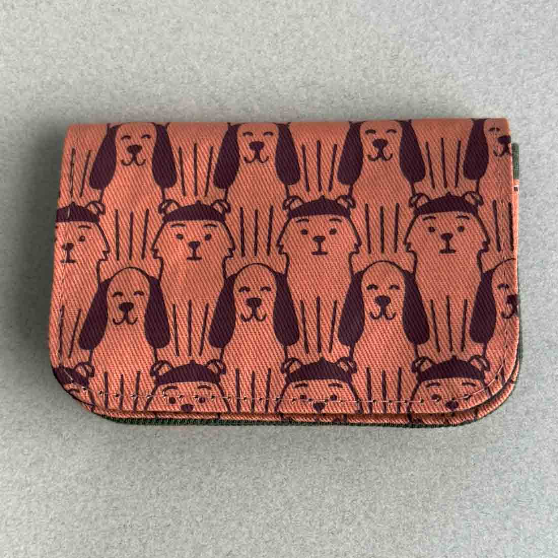 Cotton Card Holder - Dog Prints - Malia Designs