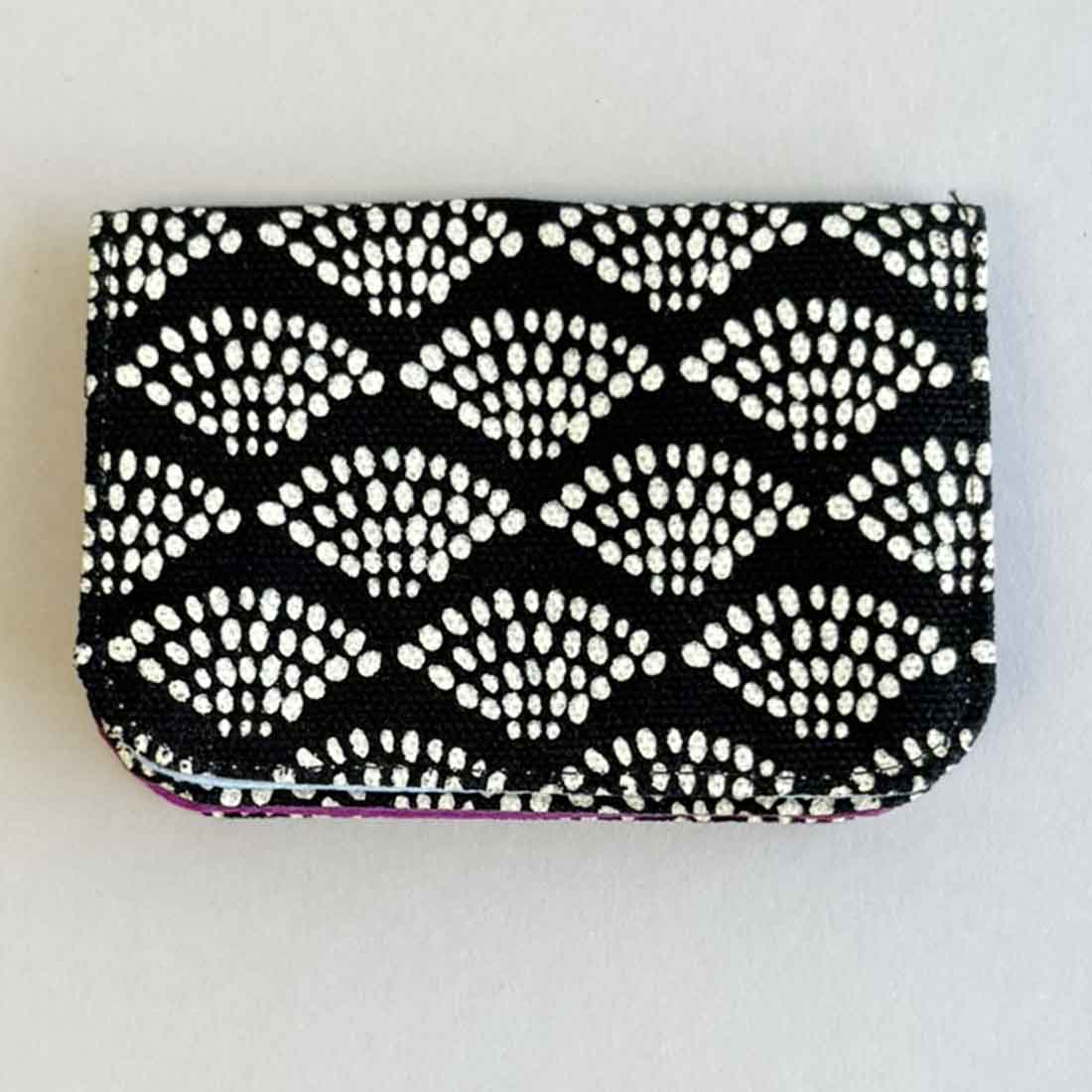 Cotton Card Holder - Dots Print - Malia Designs