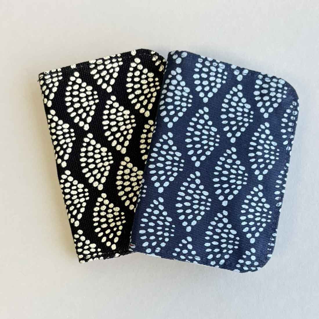 Cotton Card Holder - Dots Print - Malia Designs