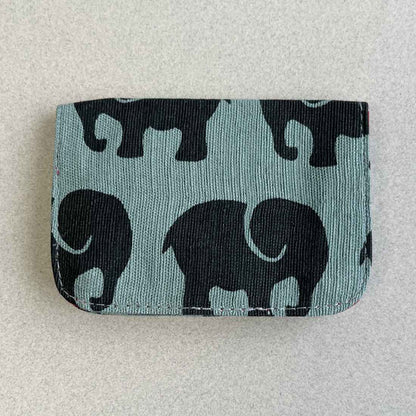 Cotton Card Holder-Elephant Prints - Malia Designs