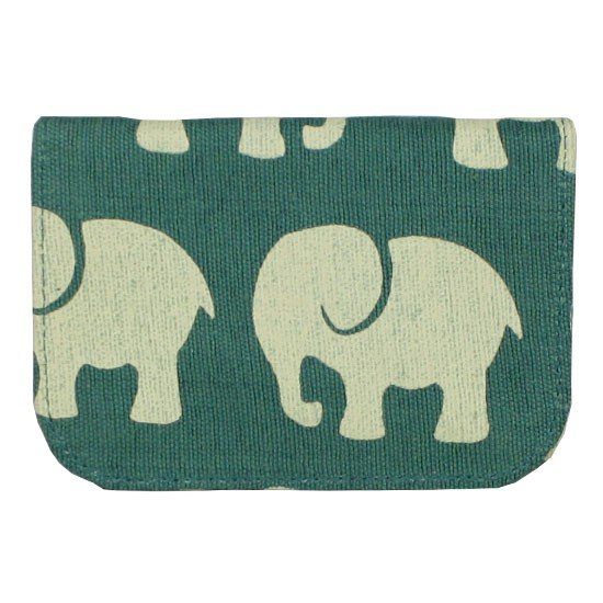 Cotton Card Holder-Elephant Prints - Malia Designs