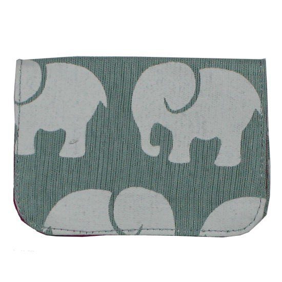 Cotton Card Holder-Elephant Prints - Malia Designs