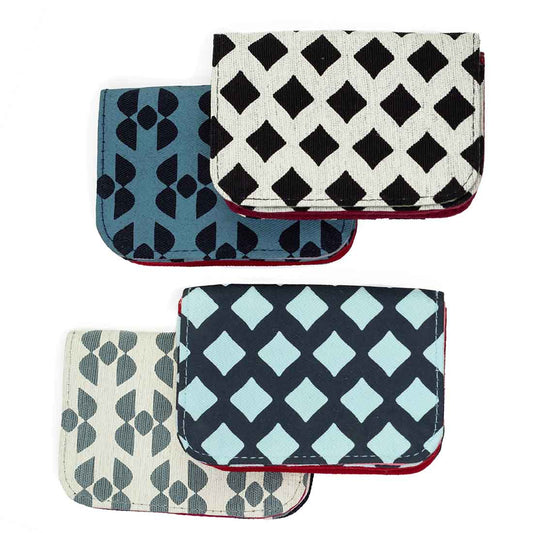 Cotton Card Holder - Geometric Prints - Malia Designs