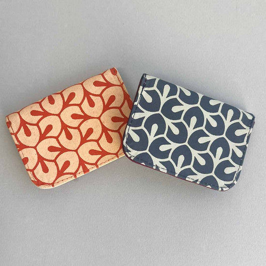 Cotton Card Holder - Leaf Prints - Malia Designs