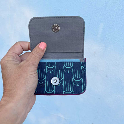 Cotton Card Holder - New Cat Prints - Malia Designs