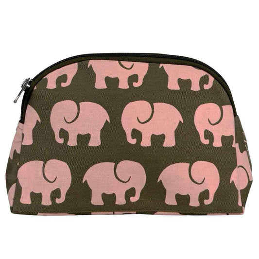 Cotton Cosmetic Case - Elephants - Malia Designs