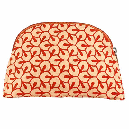 Cotton Cosmetic Case - Multipurpose Pouch - Leaf Prints - Malia Designs