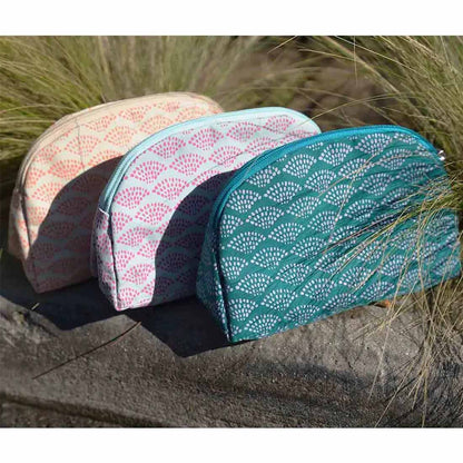 Cotton Cosmetic Case - Multipurpose Pouch - Spring Dots - Malia Designs