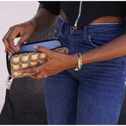 Cotton Fair Trade Travel Wallet - Fall Prints - Malia Designs