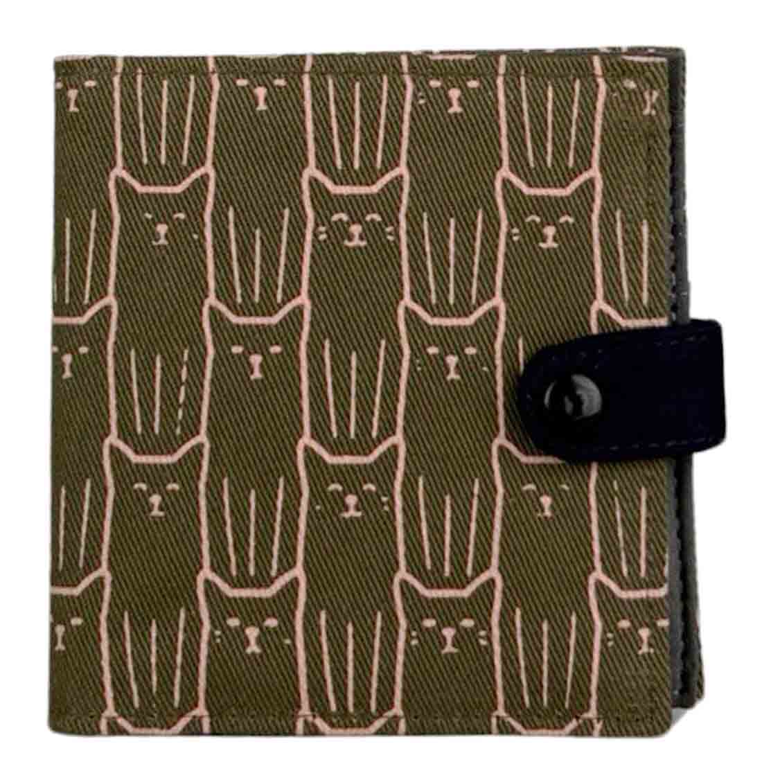 Cotton Fair Trade Wallet - Cat Prints - Malia Designs