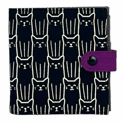 Cotton Fair Trade Wallet - Cat Prints - Malia Designs