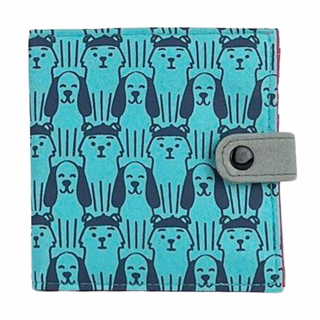 Cotton Fair Trade Wallet - Dog Prints - Malia Designs