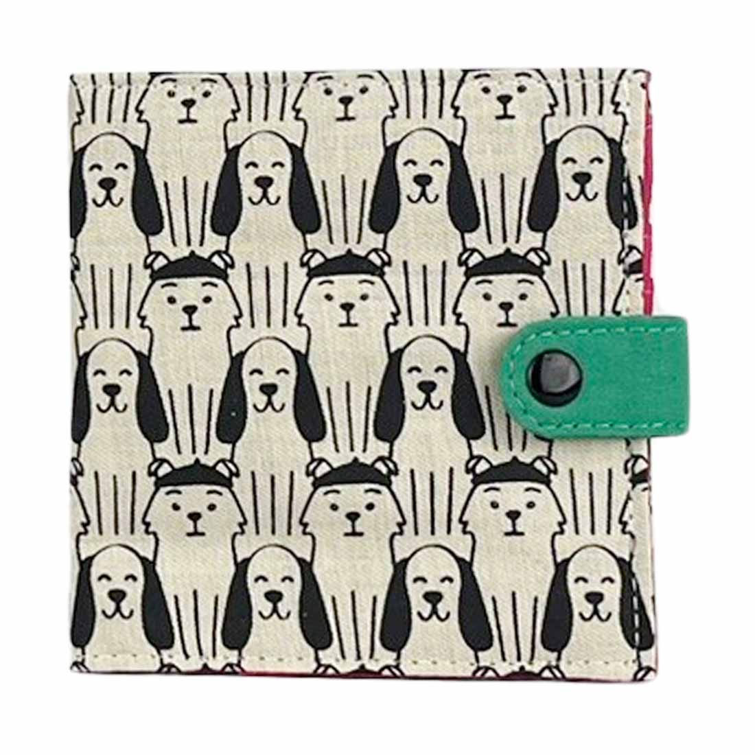 Cotton Fair Trade Wallet - Dog Prints - Malia Designs