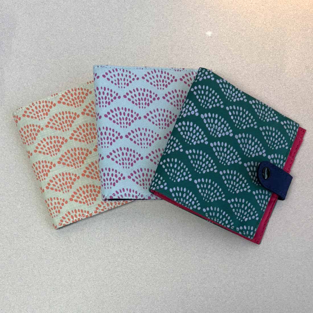 Small Square Vegan Wallet - Spring Dots - Malia Designs
