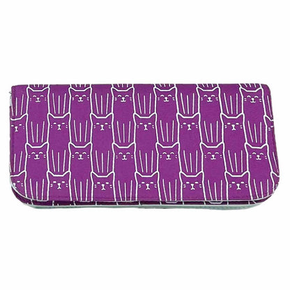 Cotton Long Wallet - Cat Prints - Malia Designs