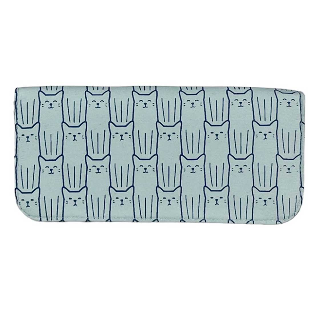 Cotton Long Wallet - Cat Prints - Malia Designs