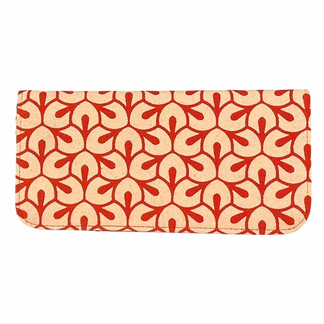 Cotton Long Wallet - Leaf Prints - Malia Designs