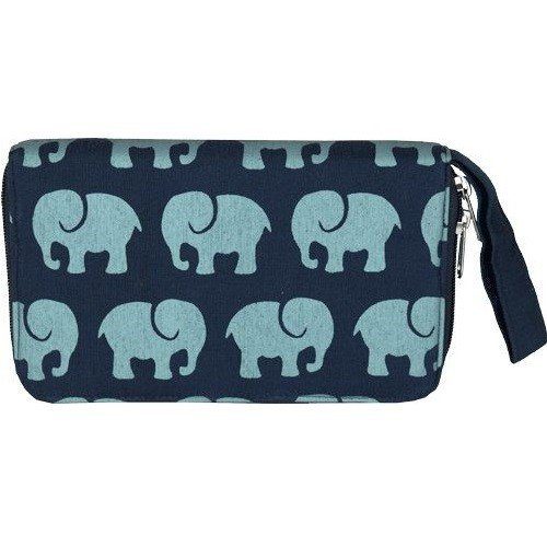 Cotton Travel Wallet-Elephant Prints - Malia Designs