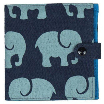 Cotton Wallet-Elephant Prints - Malia Designs