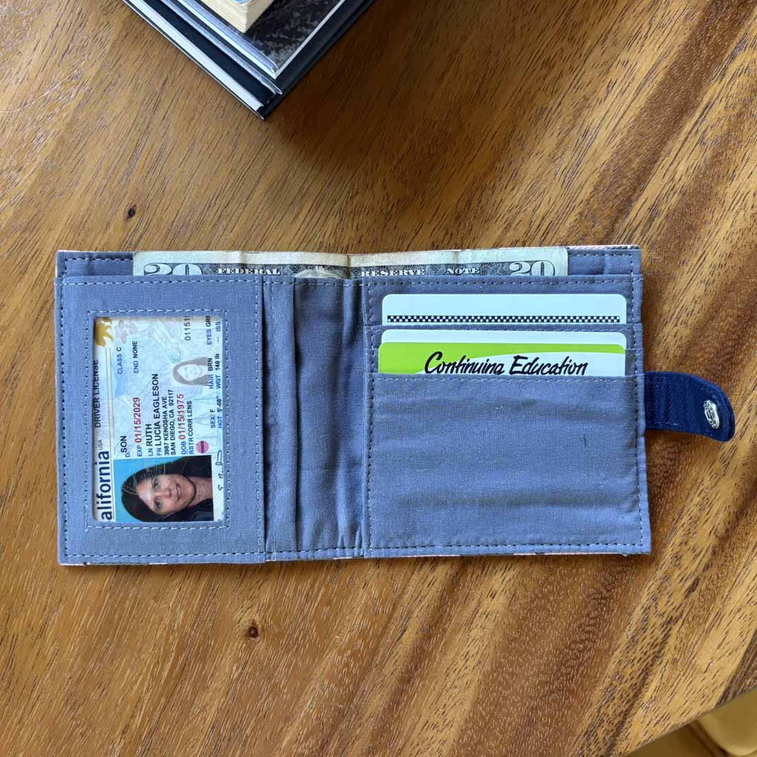 Cotton Wallet - Elephant Prints - Malia Designs