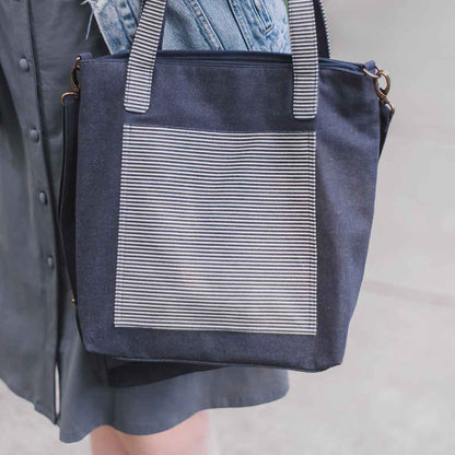 Denim Medium Tote - Malia Designs