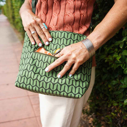 Medium Cotton Crossbody Retro Prints - Malia Designs