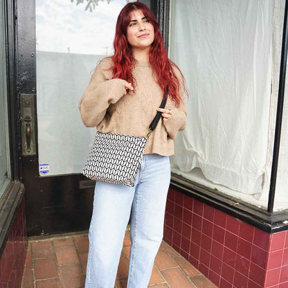 Medium Cotton Crossbody Retro Prints - Malia Designs