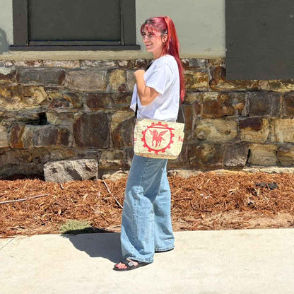 Medium Recycled Cement Crossbody Bag - Malia Designs