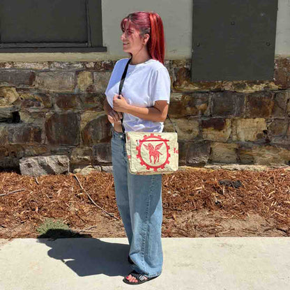 Medium Recycled Cement Crossbody Bag - Malia Designs