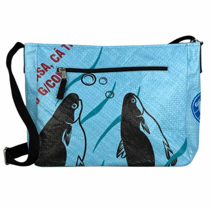 Medium Recycled Feedbag Crossbody Bag - Malia Designs